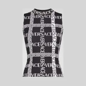 范思哲/Versace Logo图案针织上衣 A83020-A230510_A2024