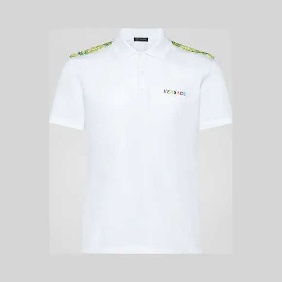 范思哲/Versace Fluo Barocco贴饰Polo衫 A83079-A230670_A001