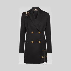 范思哲/Versace 安全别针羊毛大衣 A83529-A220850_A1008