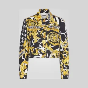 范思哲/Versace Savage Barocco印花牛仔夹克 A83822-A230891_A7900