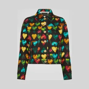 范思哲/Versace Love Versace印花牛仔夹克 A84211-A230225_A7008