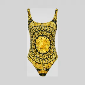 Versace  Barocco印花一体式泳衣 ABD08000-A232992_A7900