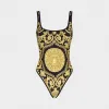 范思哲/Versace Gold Hibiscus印花连体泳装 ABD09035-AL00130_A732D