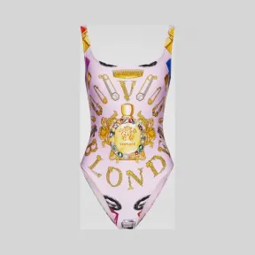 范思哲/Versace Blonde印花一体式泳衣 ABD30000-A231996_A7000