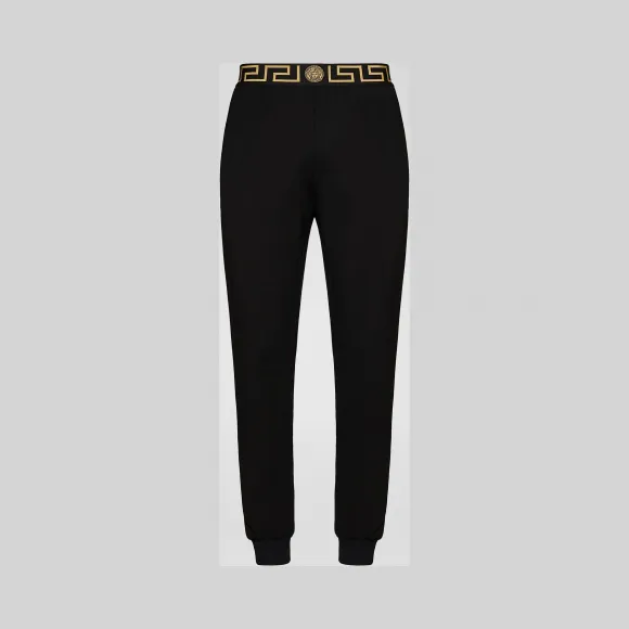 Versace  希腊回纹饰边健身长裤 AGU15011-AV00194_A80G