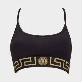 范思哲/Versace Greek Key 运动文胸 - 黑色 文胸 AUD01021-AN00178_A1008