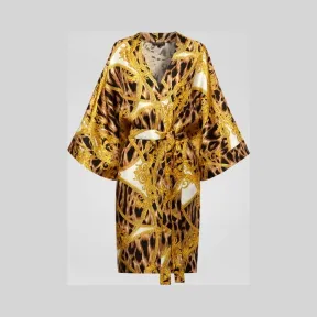 范思哲/Versace Barocco Animalier印花睡袍 AUD05058-AS00289_A7001