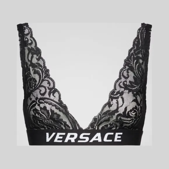 范思哲/Versace Versace Logo蕾丝无钢圈文胸 AUD10003-AZ00018_A1008
