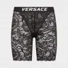 范思哲/Versace Versace Logo蕾丝自行车短裤 AUD10006-AZ00018_A1008