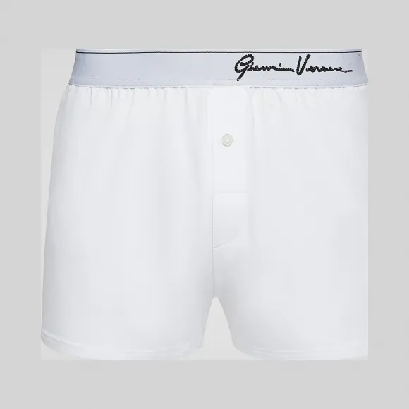 Versace  GV Signature镶边平角裤 AUU81001-A233274_A1001