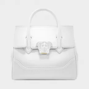范思哲/Versace Palazzo Empire 系列中型手提包 - 白色 手柄包 DBFF452-DSTVT_KBJOC