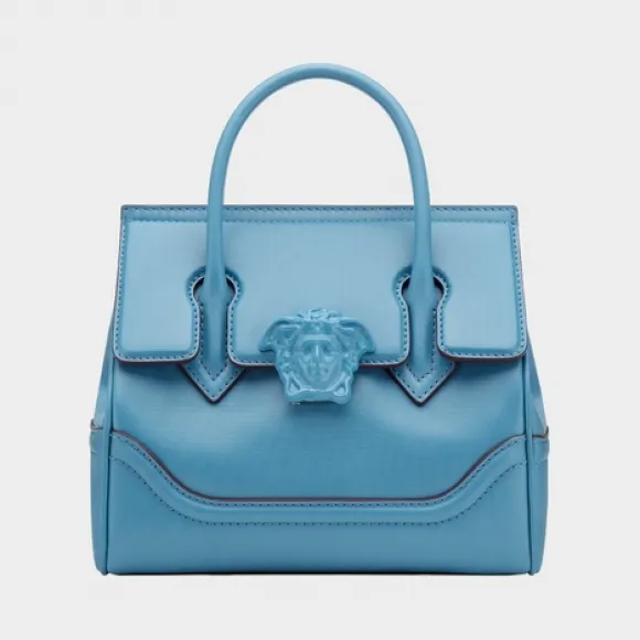 范思哲/Versace Palazzo Empire 系列中型手提包 - 蓝 手柄包 DBFF452-DSTVT_KZBJC