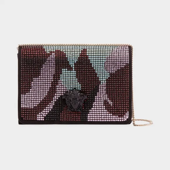 范思哲/Versace 水晶巴洛克迷彩晚装手拿包 - 金 手拿包 DBSE591-DCABN_K9MJC