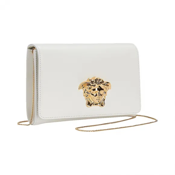 范思哲/Versace Palazzo 系列斜挎包 - 白色 肩背包 DBSE591-DNNAP_D01OH