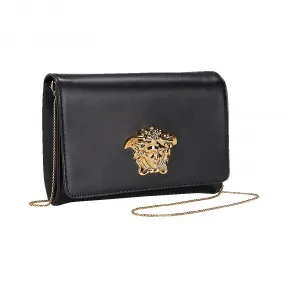 范思哲/Versace Palazzo 系列斜挎包 - 黑色+金色 肩背包 DBSE591-DNNAP_D41OH