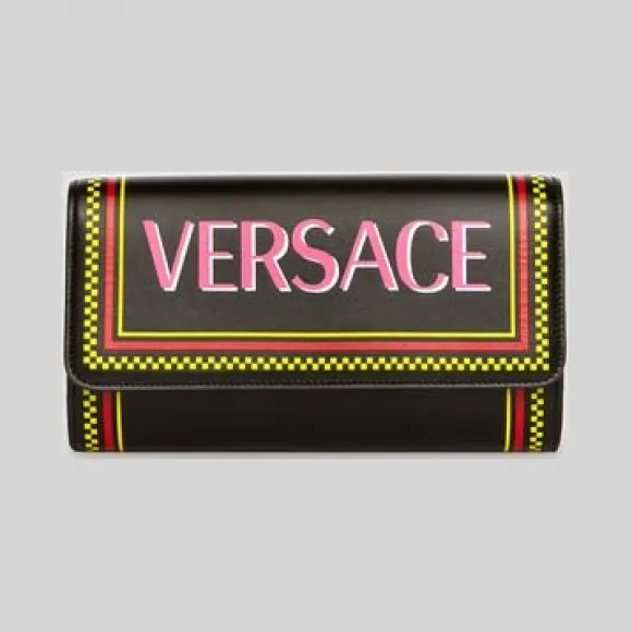 范思哲/Versace 90年代复古风Logo晚宴包 DBSG377L-D5VSV_DNMOT