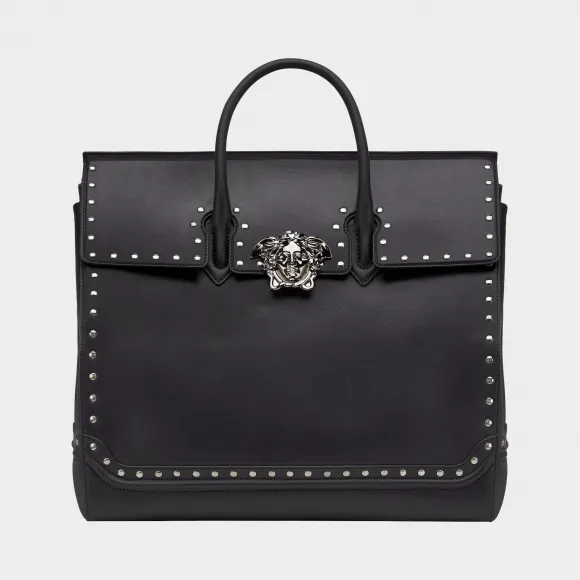 范思哲/Versace Palazzo Empire 饰钉旅行包 - 黑色 包袋 DFB6166-DVIT2B_D41UB