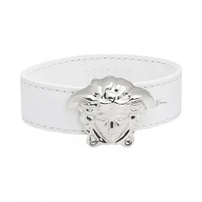 范思哲/Versace 美杜莎头像手镯 | - 白色+浅金色 手链&手镯 DG0F063-DMTN_D01OC