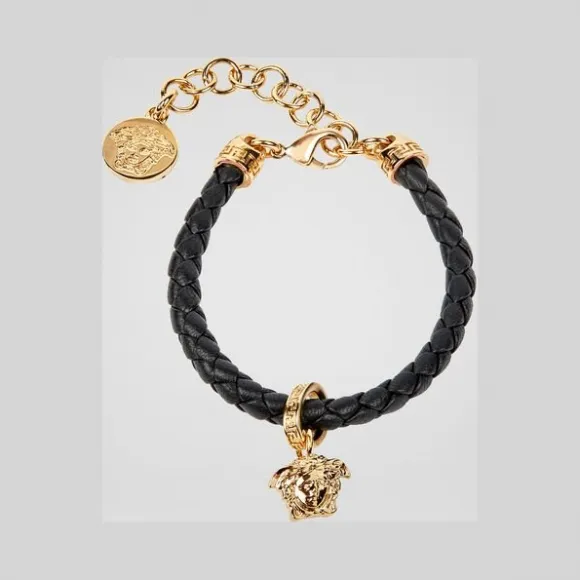 范思哲/Versace 编织皮革吊坠手镯 DG0G353-DMTN6_D41OC