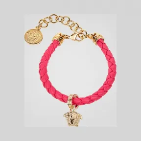 范思哲/Versace 编织皮革吊坠手镯 DG0G353-DMTN6_D50OC