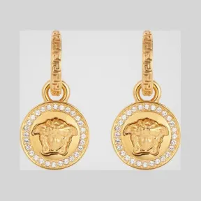 范思哲/Versace 希腊回形纹美杜莎耳坠 DG2D748-DJMX_D01O