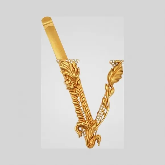 范思哲/Versace Virtus水晶发夹 DGFH243-DJMX_KCOT