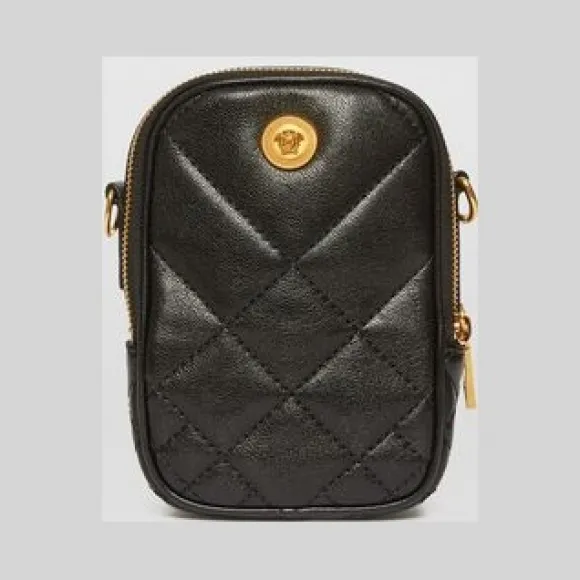 范思哲/Versace 绗缝皮革斜挎包 DL27693-DNATR3_K41OT