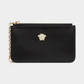 范思哲/Versace 美杜莎头像真皮钥匙包 - 黑色 钥匙挂件 DP3F534-DVITX_D41OC