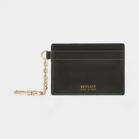 范思哲/Versace 夹扣式皮革卡夹 - 绿色 小配饰 DP3F869-DVITX_KWAOC