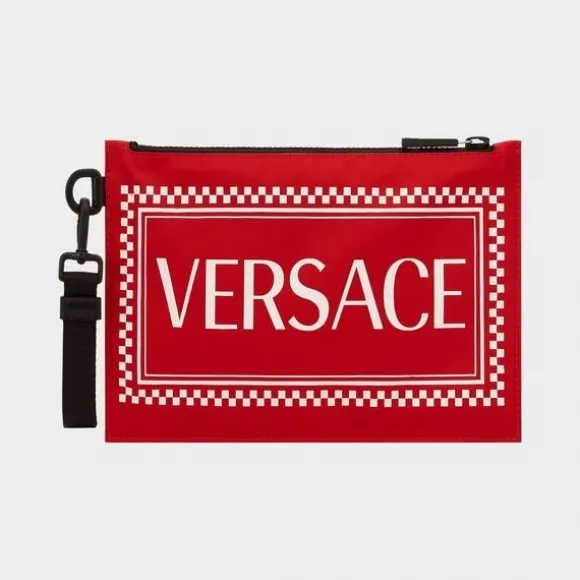 范思哲/Versace 90年代复古风Logo小手袋 DP84725-DNYVER_KR3BN