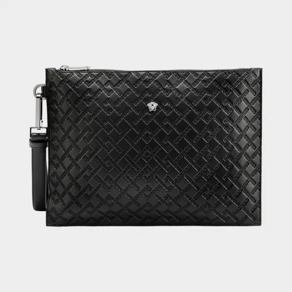 范思哲/Versace 希腊回纹压花大号手拿包 DP85102-DVBRF_D41E