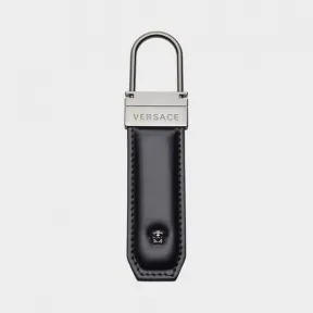 范思哲/Versace Versace 徽标皮革钥匙链 - 黑色 钥匙挂件 DPM6471-DCRGR_D41UB