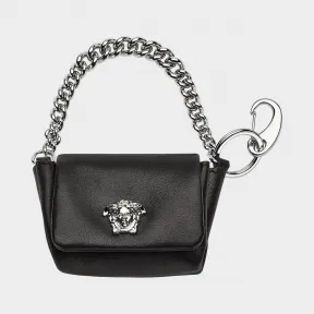 范思哲/Versace Sultan 小号皮包钥匙链 - 黑色 钥匙挂件 DPMF853-DNAPH_D41P