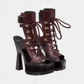 范思哲/Versace 防水台系带凉鞋 - 红 凉鞋 DSR455S-DVTDE_DK1NC