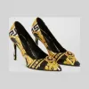 范思哲/Versace Savage Barocco印花Icon高跟鞋 DSR600N-DV1BX_DNOBT
