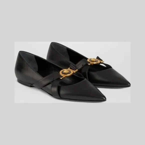 范思哲/Versace Tribute芭蕾平底鞋 DST008C-DVT2P_K41T