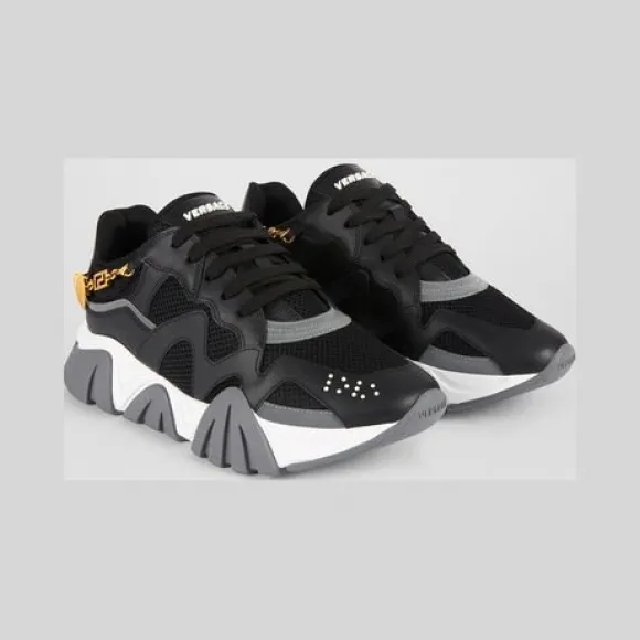 范思哲/Versace 希腊回纹链条Squalo运动鞋 DST116G-D16TV_D41