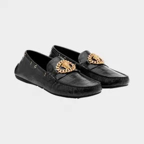 范思哲/Versace Mock Croc美杜莎链条乐福鞋 DSU6913-D8VSCG_K41T