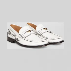 范思哲/Versace Versace With Love印花皮革乐福鞋 DSU7219-D9VZC_DBNOH