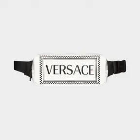 范思哲/Versace 90年代复古Logo方形腰包 DV3G688-DNYVER_DBN