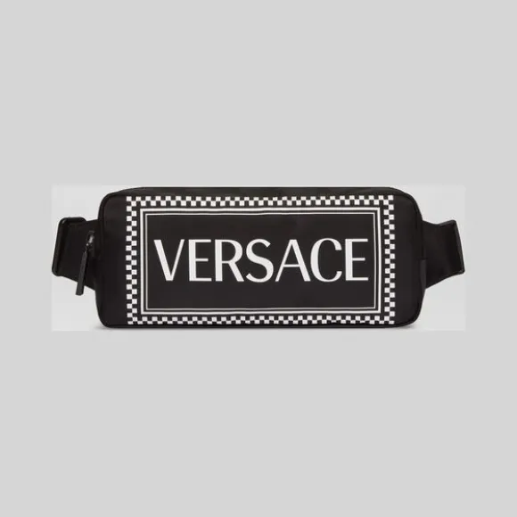 范思哲/Versace 90年代复古Logo方形腰包 DV3G688-DNYVER_DNW