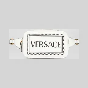 范思哲/Versace 90年代复古风Logo腰包 DV3H033L-DTLSV_DBNT