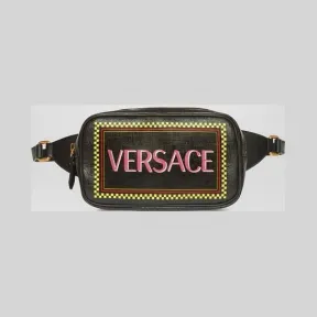 范思哲/Versace 90年代复古风Logo腰包 DV3H033L-DTLSV_DNMOT