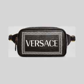 范思哲/Versace 90年代复古风Logo腰包 DV3H033L-DTLSV_DNWT