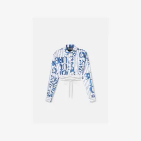 范思哲/Versace Jeans Couture Doodle Logo短款衬衫 E74HAL215-ENS201-E003