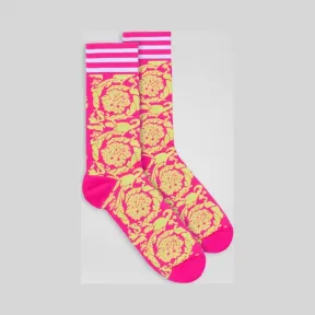 范思哲/Versace Barocco印花短袜 ICZ0003-IK0290_I42E