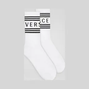 范思哲/Versace 复古风logo短袜 ICZD002-IK0203_I401