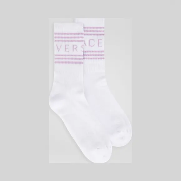 范思哲/Versace 复古风logo短袜 ICZD002-IK0203_I4MN