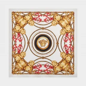 范思哲/Versace Heritage Ganimede 披巾 - 白色 方巾&围巾 IFO9001-IT00040_I7063