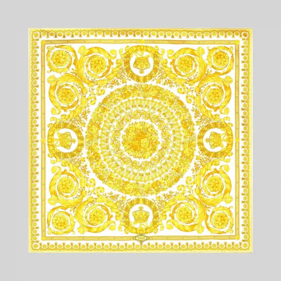 范思哲/Versace Barocco FW'91印花方巾 IFO9001-IT02283_I7047